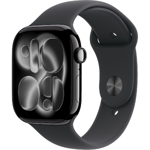 APPLE Watch Series 11 GPS - 46mm Aluminium Case - Black Sport Band M/L Smartwatch Jet Black