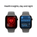 APPLE Watch Series 10 GPS + Cellular 46mm Stone Grey Sport Band M/L Smartwatch Natural