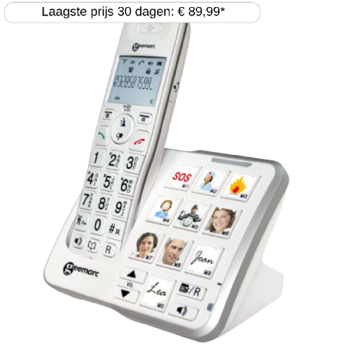 GEEMARC Amplidect 295 Photo - DECT met grote knoppen en 10 foto geheugentoetsen