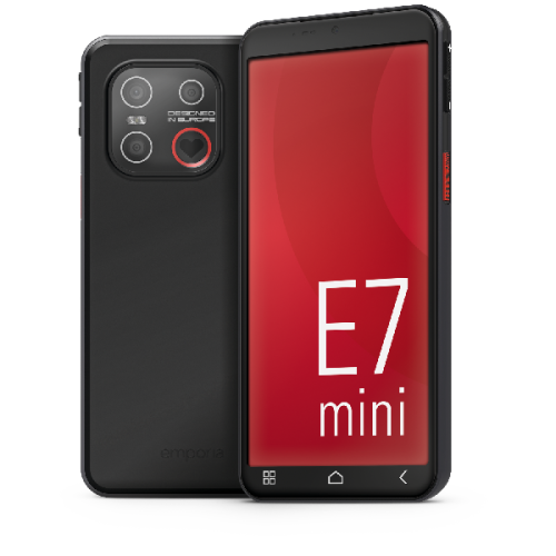 EMPORIA Smart 7 Mini Senior smartphone - 128 GB Zwart