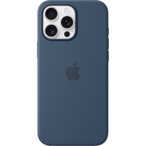 APPLE Silicone MagSafe Cover voor Apple iPhone 16 Pro Max Denim