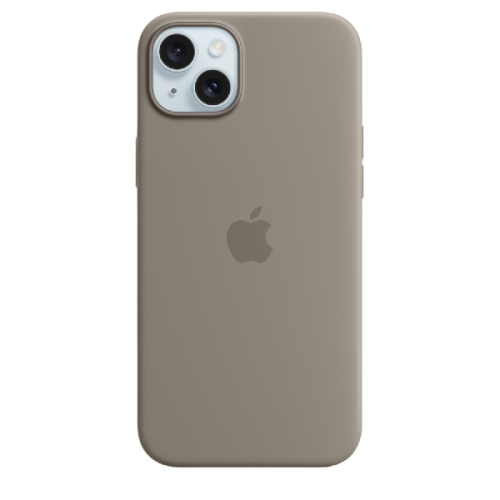 APPLE iPhone 15 Plus Siliconenhoesje met MagSafe - Klei
