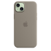 APPLE iPhone 15 Plus Siliconenhoesje met MagSafe - Klei