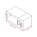 SAMSUNG MS23K3513AS/EN -  Magnetron - 800 W - Inhoud 23 l