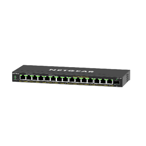 NETGEAR 16-Port High-Power PoE+ Gigabit Ethernet Plus Switch + 1 SFP port