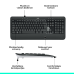 LOGITECH MK540 Geavanceerde Draadloze Toetsenbord