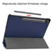 JUST IN CASE Cover TriFold Samsung Galaxy Tab S10+ / S9+ / S9 FE+ Blauw