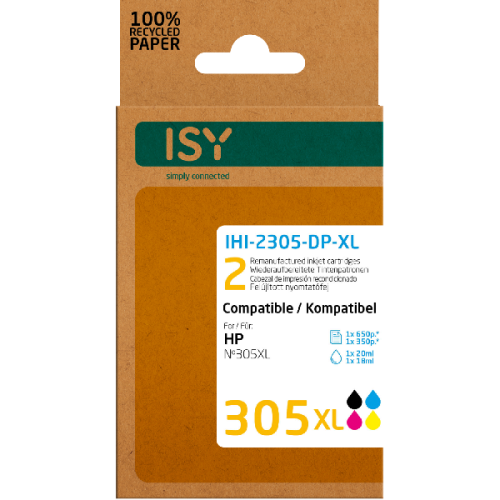 ISY Multipack 2 HP 305XL bk+cl