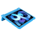 JUST IN CASE Kids Cover Apple iPad Air 11 2025 / iPad Air 11 2024 Blauw