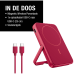FRESH 'N REBEL 2PBM5000BR MagSafe 5000 mAh Powerbank Berry Red