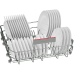 BOSCH SMV4EVX00E Efficient Dry Inbouwvaatwasser - Volledig geïntegreerd - 14 couverts - 44 dB(A) - Nisbreedte 60.8 cm