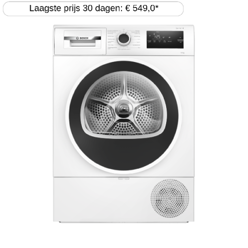 BOSCH WTH8520LNL -  Warmtepompdroger - 8 kg - 62 dB - Energielabel D
