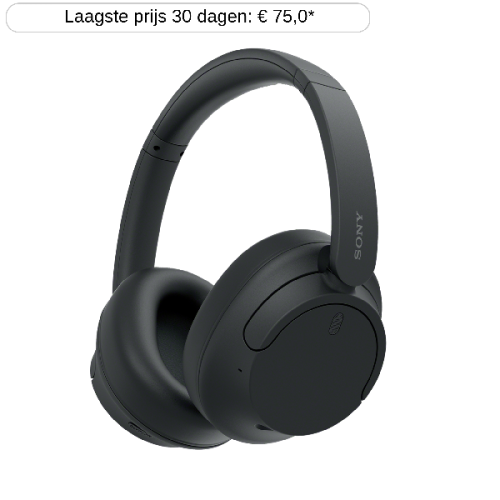 SONY WH-CH720N Hoofdtelefoon Zwart