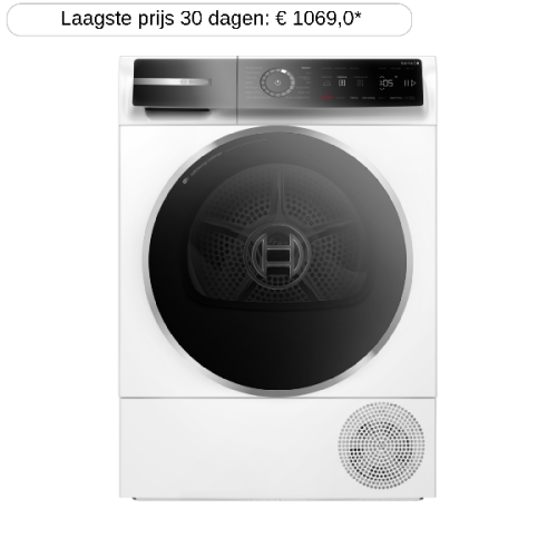 BOSCH WQB246CLNL - 9 kg - 56 dB - Energielabel B Warmtepompdroger