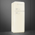SMEG FAB30RCR6 - Retro Koel-vriescombinatie - 172 cm - Rechtsdraaiende deur - 294 L - Crème