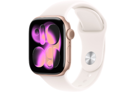 APPLE Watch Series 11 GPS - 42mm Aluminium Case - Light Blush Sport Band M/L Smartwatch Rose Gold