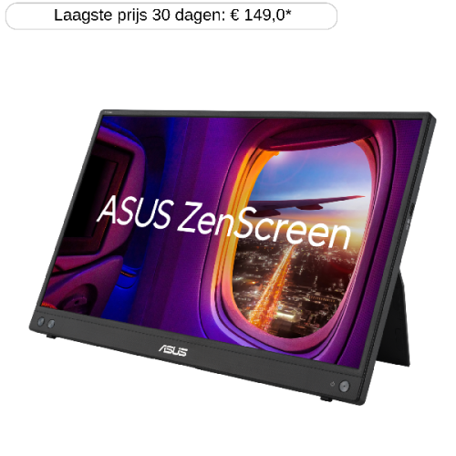 ASUS ZenScreen MB16AHV - Draagbare monitor - 15.6 inch