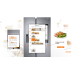 SAMSUNG  RS6HA8891B1/EF Family Hub -  Amerikaanse koelkast - breedte 91.2 cm - hoogte 178 cm - inhoud 614 l - NoFrost