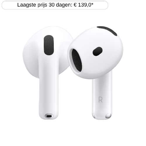 APPLE AirPods 4 + Oplaadcase MXP63ZM/A In-ear Draadloze oordopjes Wit