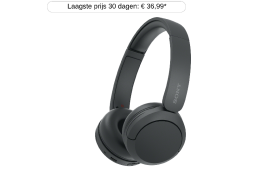 SONY WHCH520B.CE7 On-ear Draadloze hoofdtelefoon Zwart