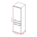 BOSCH  KGN39VICT -  Koel-vriescombinatie - breedte 60 cm - hoogte 203 cm - inhoud 363 l - NoFrost