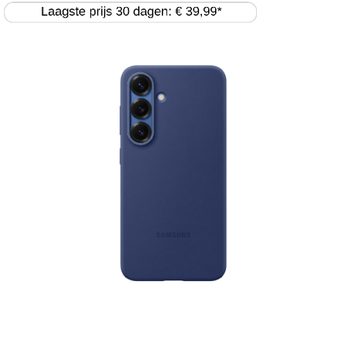 SAMSUNG Silicone Telefoonhoesje voor Samsung Galaxy S25 Blauw