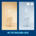 WIZ Globe Filament E27 - Gekleurd en wit licht - Slimme ledlamp Transparant