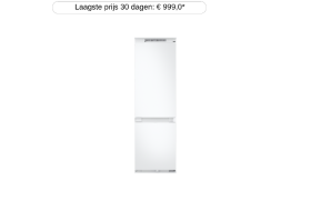SAMSUNG BRB80F26BCS0EF - Inbouw Koel-vriescombinatie - NoFrost - Nishoogte 178.2 cm