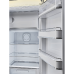 SMEG FAB28RCR6 - Retro Koelkast met vriesvak - 153 cm - Rechtsdraaiende deur - 270 L - Crème
