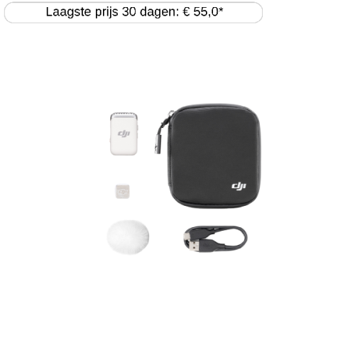 DJI Mic 2 (1 TX) zender Wit
