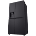 LG GSLE91EVAB - Amerikaanse koelkast - breedte 91.3 cm - hoogte 179 cm - NoFrost Koelkast Dark Grey