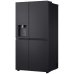 LG GSLE91EVAB - Amerikaanse koelkast - breedte 91.3 cm - hoogte 179 cm - NoFrost Koelkast Dark Grey
