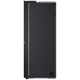 LG GSLE91EVAB - Amerikaanse koelkast - breedte 91.3 cm - hoogte 179 cm - NoFrost Koelkast Dark Grey