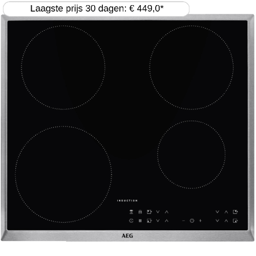AEG IKB64401XB  Kookplaat - Inbouw - Inductie - 2-fasen (Perilex) - breedte 57.6 cm