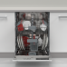 SHARP QWNI15I45DXEU Inbouwvaatwasser - Volledig geïntegreerd - 13 couverts - 45 dB(A) - Nisbreedte 60 cm
