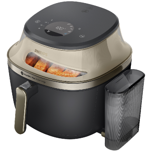 PHILIPS  Airfryer 5000-serie Met Stoomfunctie - NA543/00 – SteamClean - SteamFry - 7,2 L - Tot 6 Personen - Heteluchtfriteuse met stoomfunctie - Zwart