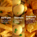 PHILIPS  Airfryer 5000-serie Met Stoomfunctie - NA543/00 – SteamClean - SteamFry - 7,2 L - Tot 6 Personen - Heteluchtfriteuse met stoomfunctie - Zwart