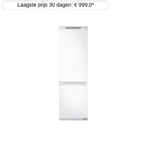 SAMSUNG BRB80F26BCS0EF - Inbouw Koel-vriescombinatie - NoFrost - Nishoogte 178.2 cm