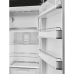 SMEG FAB28RBL6 - Retro Koelkast met vriesvak - 153 cm - Rechtsdraaiende deur - 270 L - Zwart