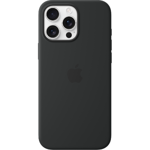 APPLE Silicone MagSafe Cover voor Apple iPhone 16 Pro Max Black