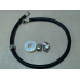 XAVAX Gasslang Rubber Incl. Koppeling 100 cm