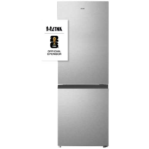 ETNA  KCV343RVS -  Koel-vriescombinatie - breedte 49.5 cm - hoogte 143 cm - inhoud 175 l