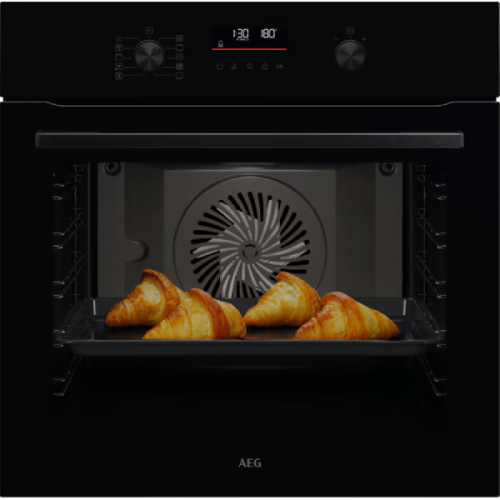 AEG OA5CB42AK 5000 SurroundCook met SteamBake - Heteluchtoven met stoomondersteuning Katalyse/Aqua Clean Inbouw Oven - nishoogte 59 cm - inhoud 71 l Oven