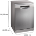 BOSCH SMS6ZCI11F Vaatwasser - Vrijstaand - 14 couverts - 40 dB(A)