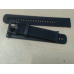 GARMIN Siliconen polsband, 20MM, Snelsluiting, zwart, met leigrijze gesp Horlogebandje Zwart