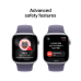 APPLE Watch Series 11 GPS + Cellular - 42mm Aluminium Case - Purple Fog Sport Band M/L Smartwatch Silver