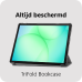 JUST IN CASE TriFold Smart Book Case Tablet Cover Beschermhoes  Grijs