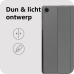 JUST IN CASE TriFold Smart Book Case Tablet Cover Beschermhoes  Grijs
