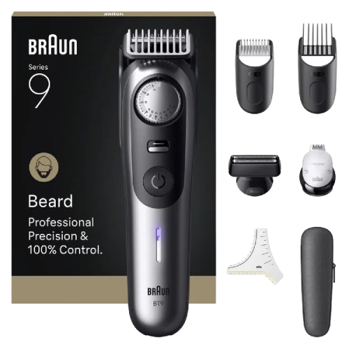 BRAUN baardtrimmer BT 9520 Baardtrimmer Metallic grijs