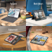 LOGITECH Combo Touch iPad Pro 13" (M4 en M5)(2024 en 2025) Keyboard Case – Comfortabel typen, meerdere gebruiksmodi - Grijs, UK indeling Beschermhoes + Toetsenbord